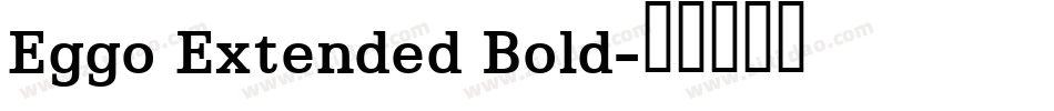 Eggo Extended Bold字体转换